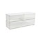 Martha Stewart Grady Set of 3 Clear Plastic Stackable Storage Boxes with White Engineered Wood Lids GS-BA1360-3W-CL-WH-MS - alternate 2